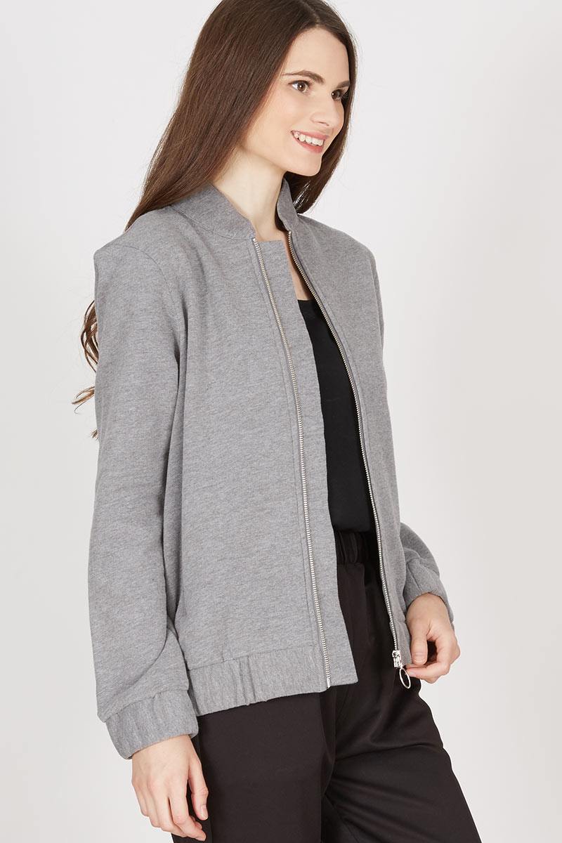 Sell Parya Bomber Jacket  Grey Jackets  Berrybenka com