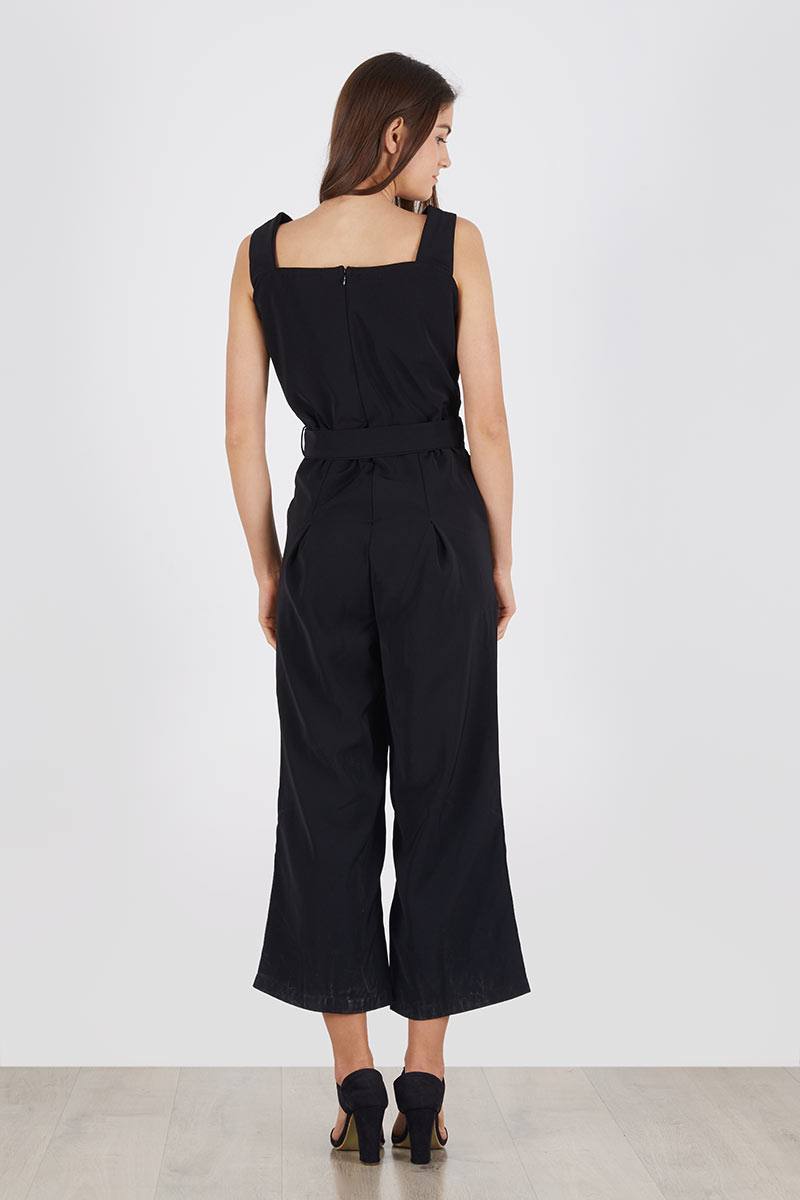 Sell Sylvana Bow Jumpsuit Black Jumpsuit  Berrybenka.com