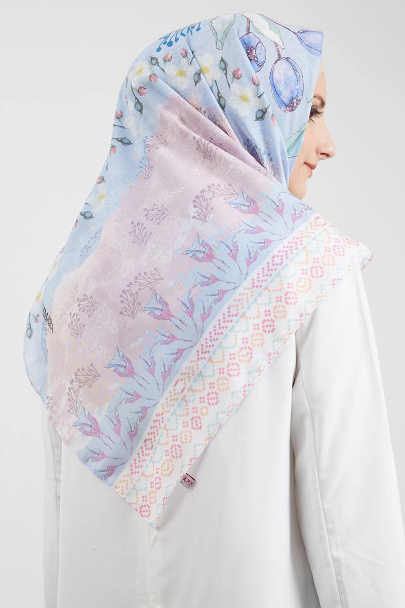 Sell Hana Dusty Blue Square hijab Hijabenka com
