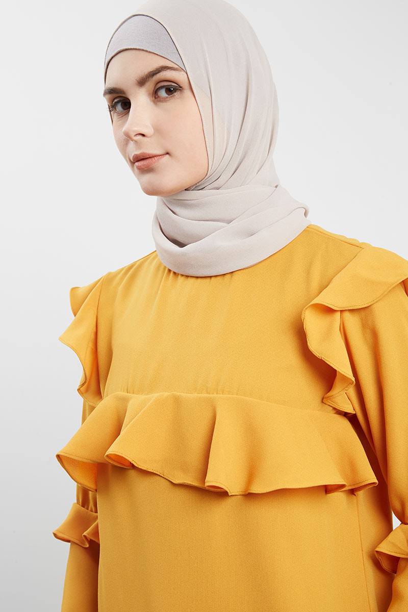 Baju Mustard Cocok Jilbab Warna Apa Tips Mencocokan