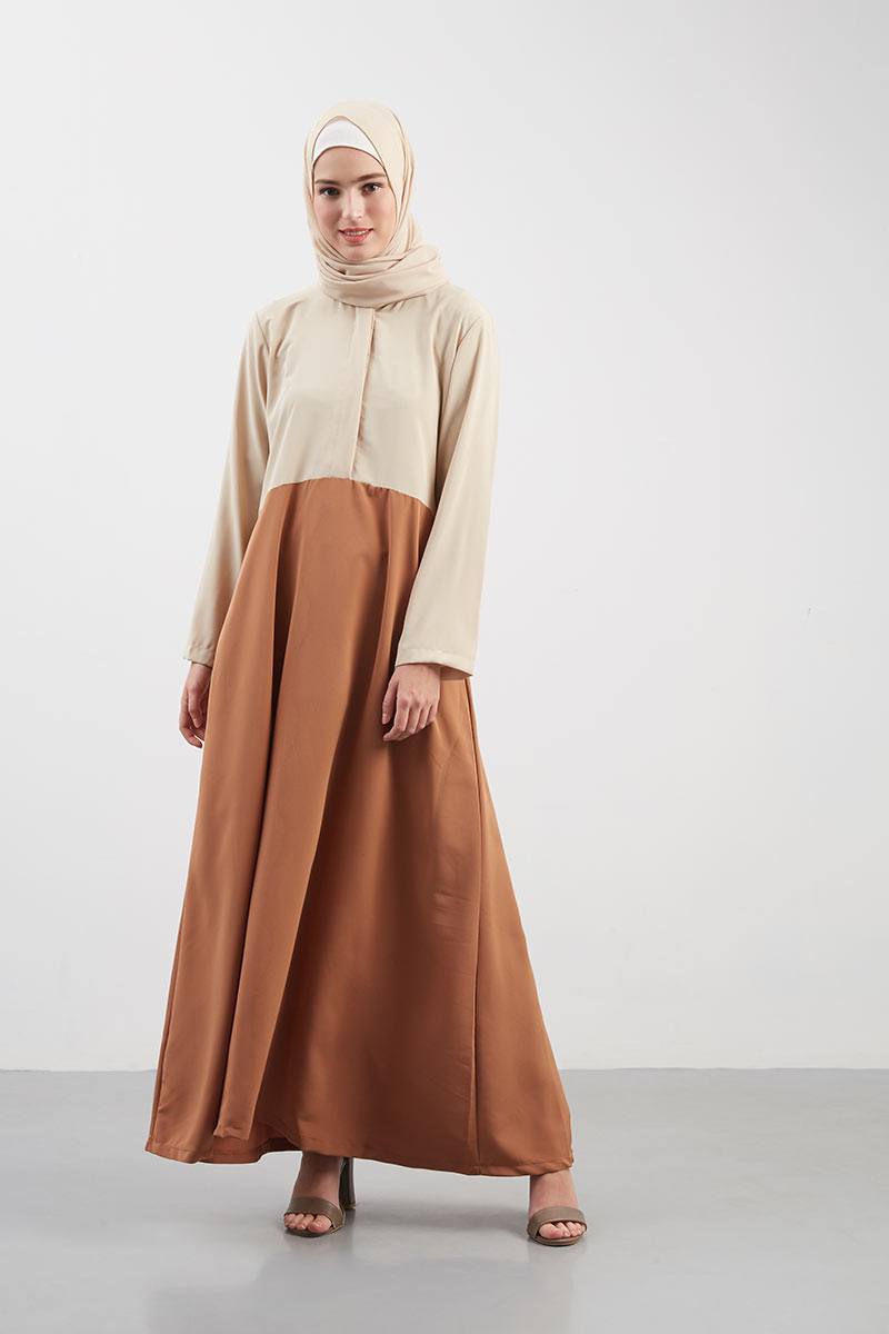 Sell Liana Dress Brown Dresses-and-jumpsuit  Hijabenka.com