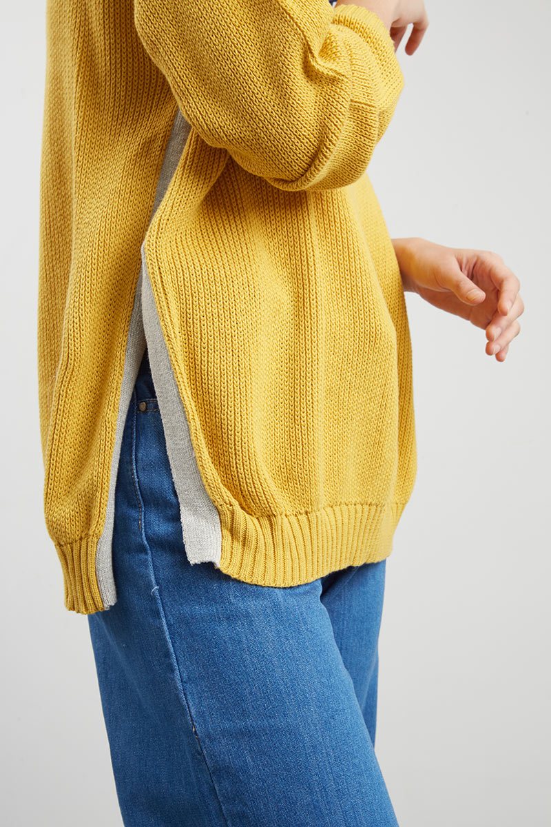 Sell Bolinta Contrast Sweater Mustard Outerwear 