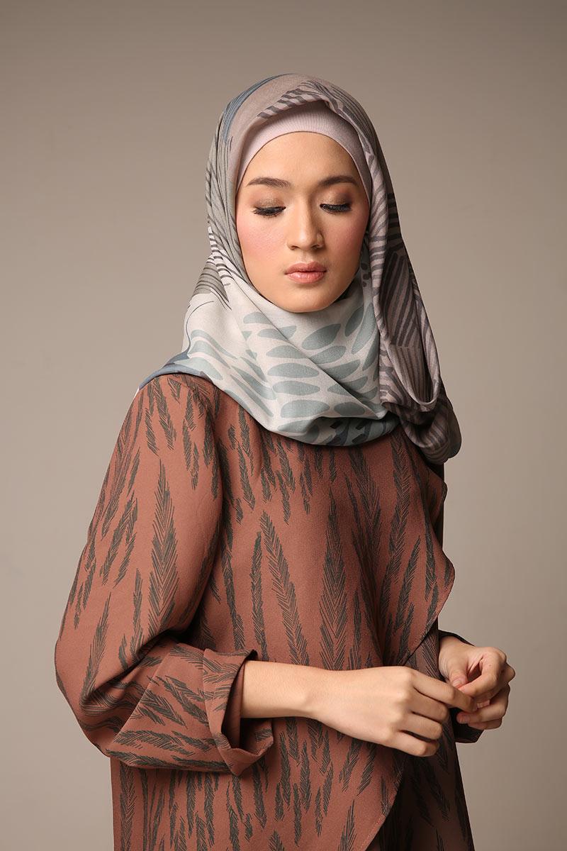 Sell Malaga Scarf Hazelnut Rose Square hijab Hijabenka com