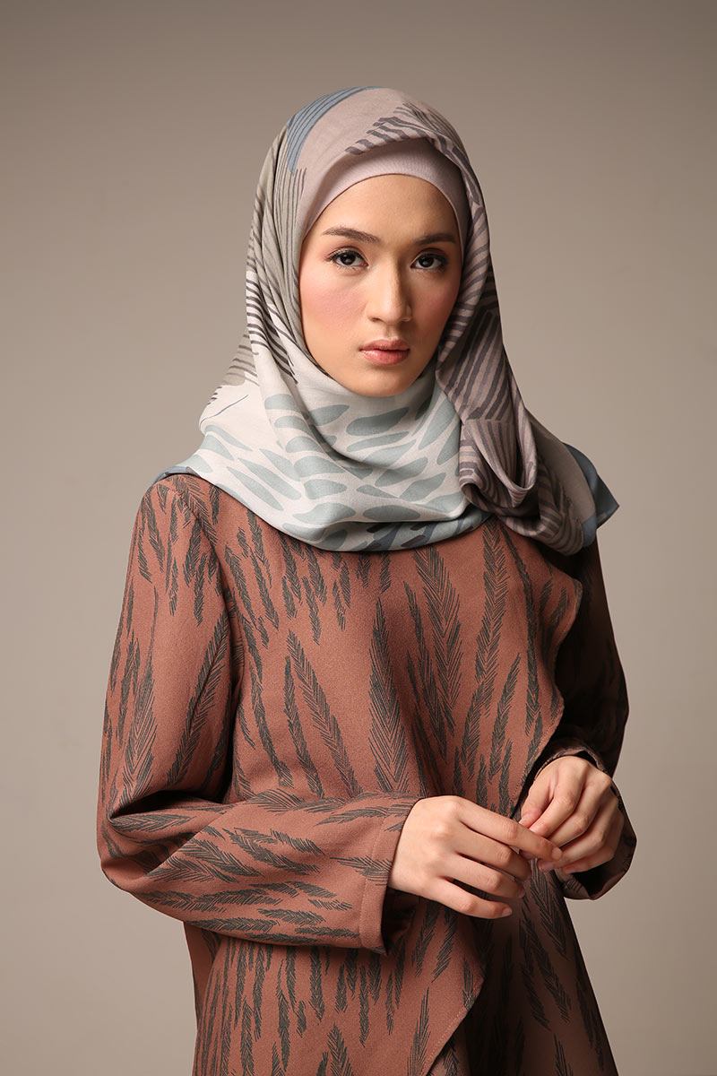 Sell Malaga Scarf Hazelnut Rose Square hijab Hijabenka com