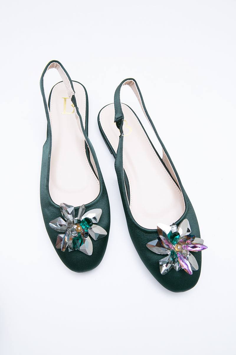 Sell Cilla Martin Flats Green Flats  Hijabenka.com